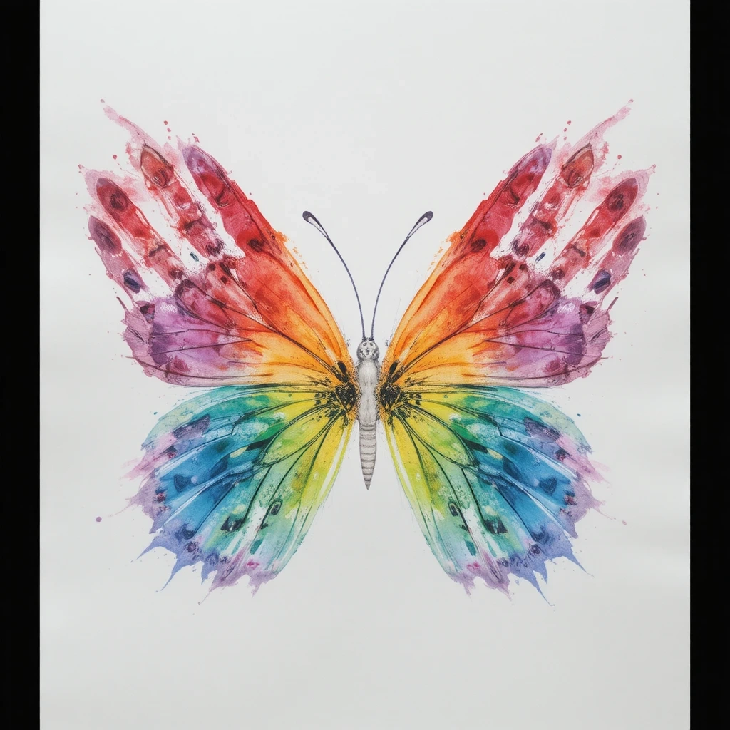 Butterfly Handprint Art