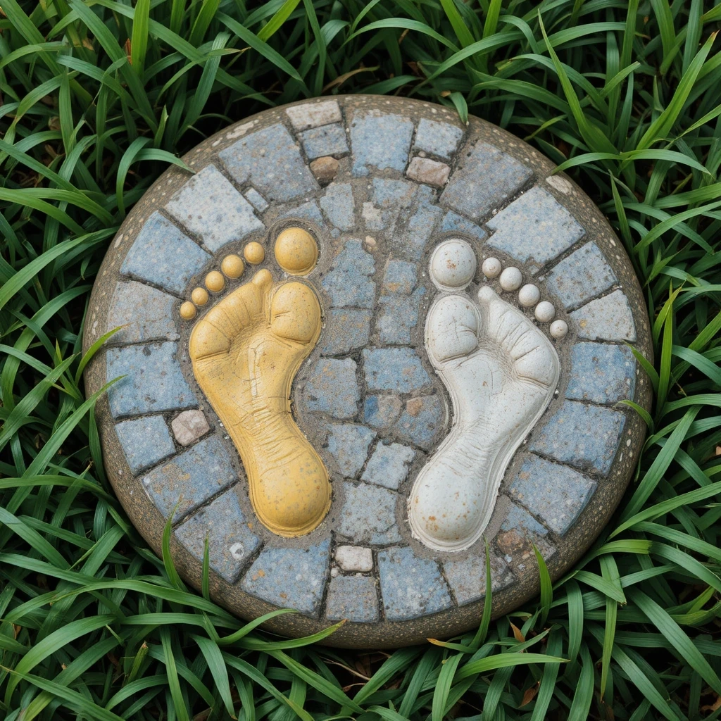 Footprint Butterfly Garden Stone