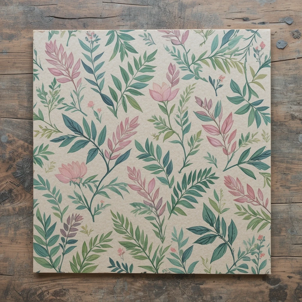 Nature Print Gift Wrap
