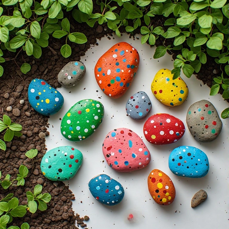 Painted Rock Garden Markers