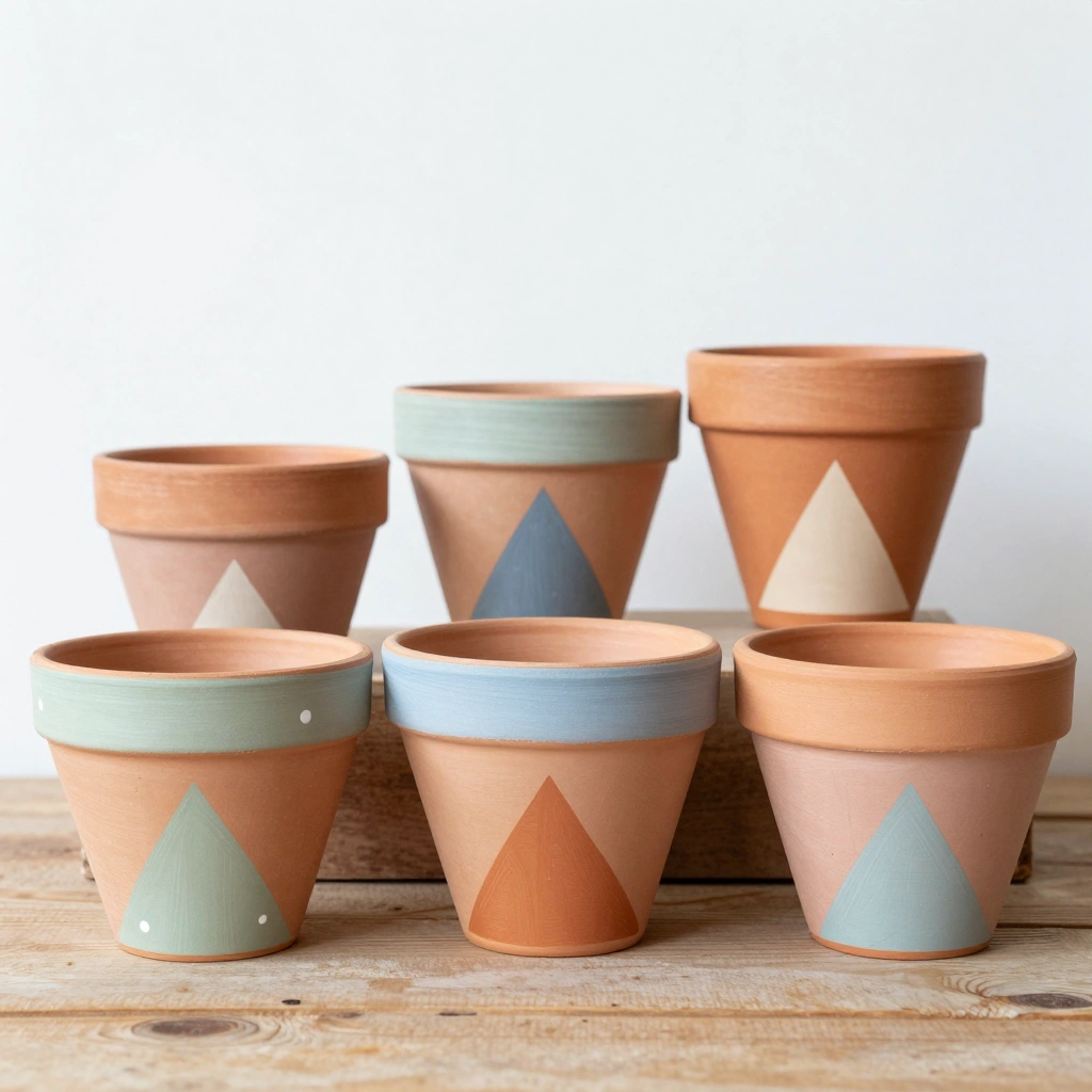 Painted Terra Cotta Pots — A Classic Garden Craft Idea