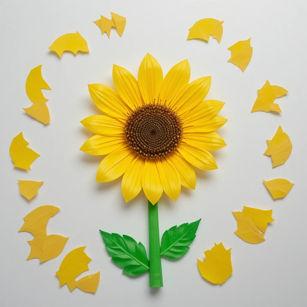 Paper Plate Sunflower