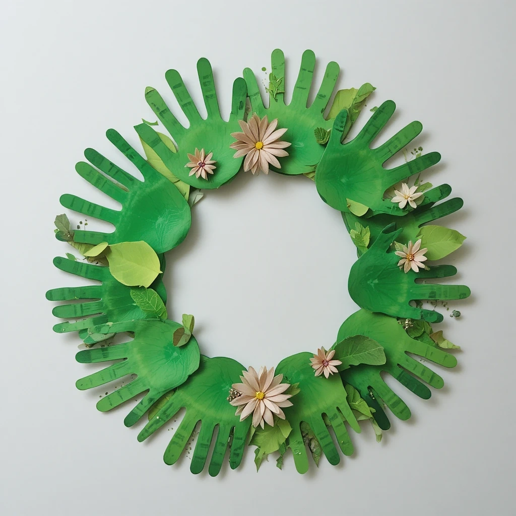 Sensory Handprint Wreath