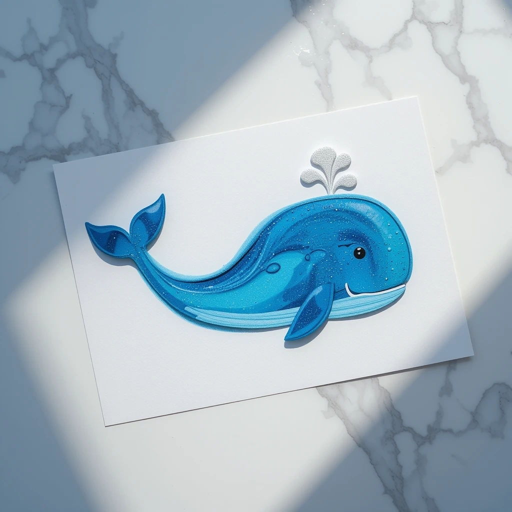 Sponge-Painted Whale