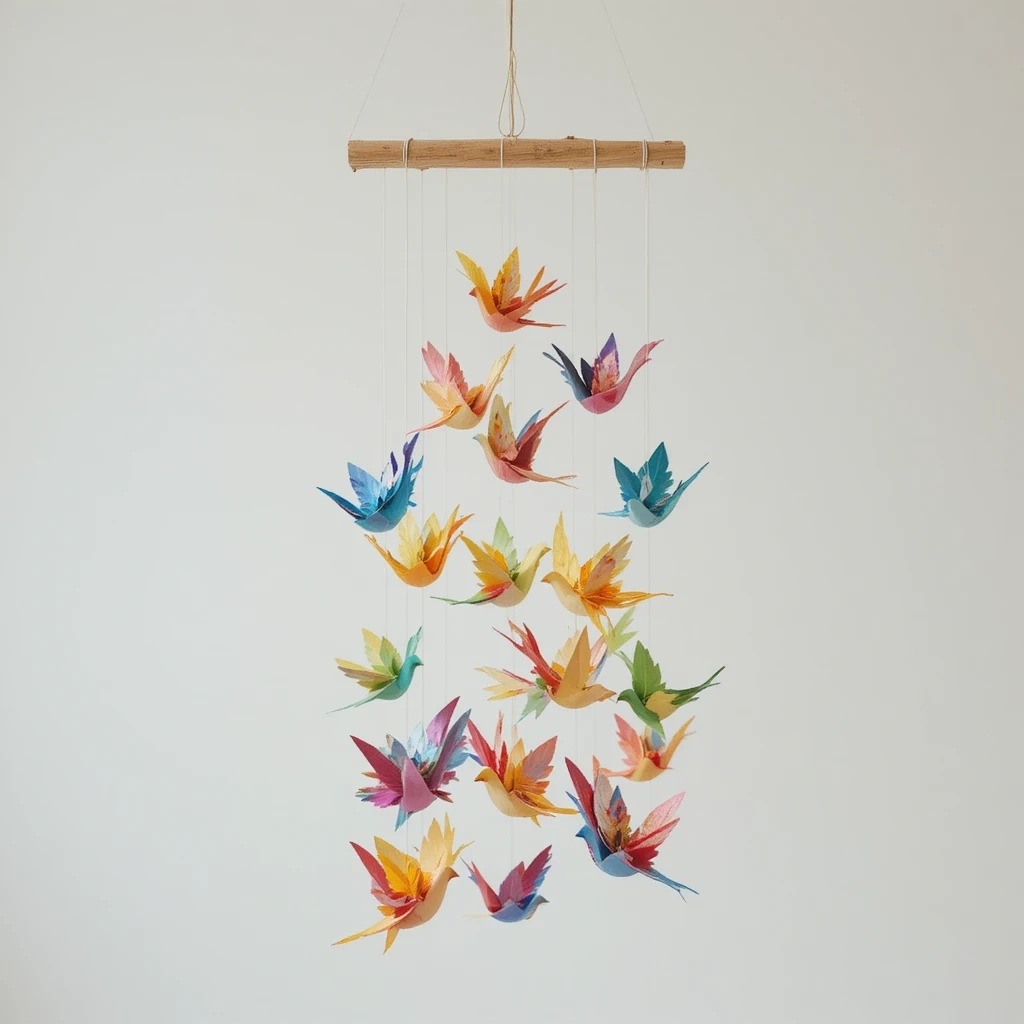 Spring Bird Mobile