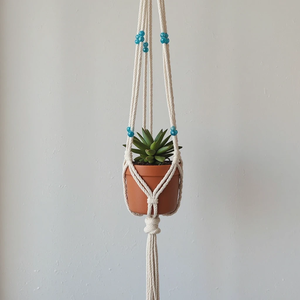 Beaded Plant Hanger