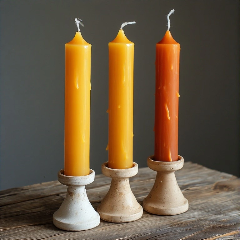 Beeswax Taper Candles