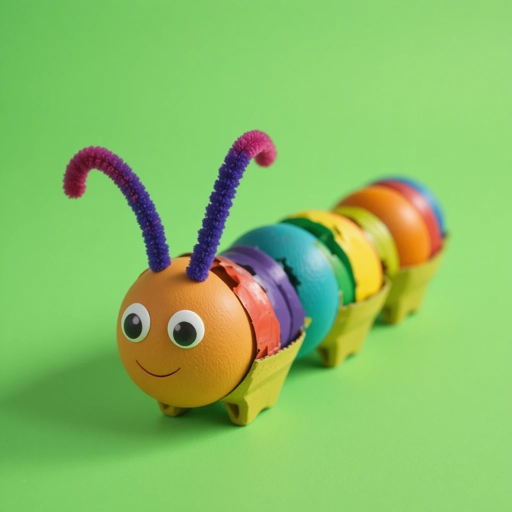 Egg Carton Caterpillars