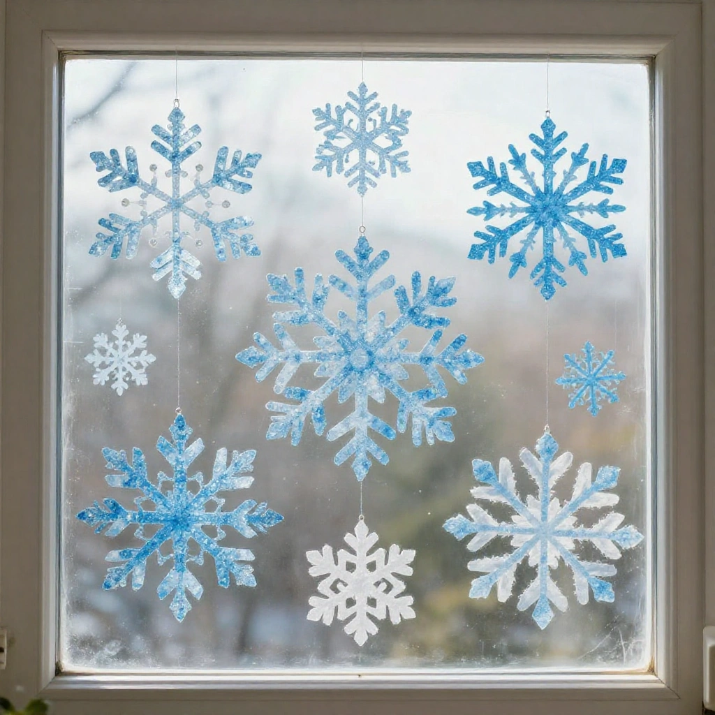 Elsa Frozen Snowflake Window Art