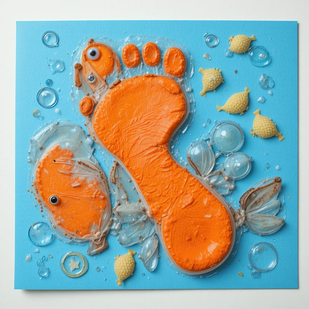 Footprint Fish Card