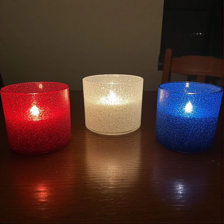 Glitter Gel Candle Holders