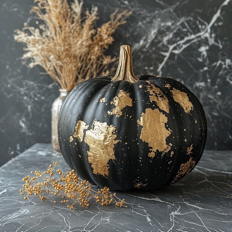 Gold Leaf Pumpkin