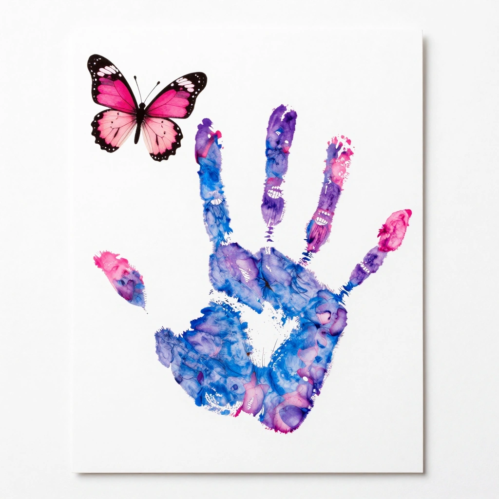 Hand print Butterfly