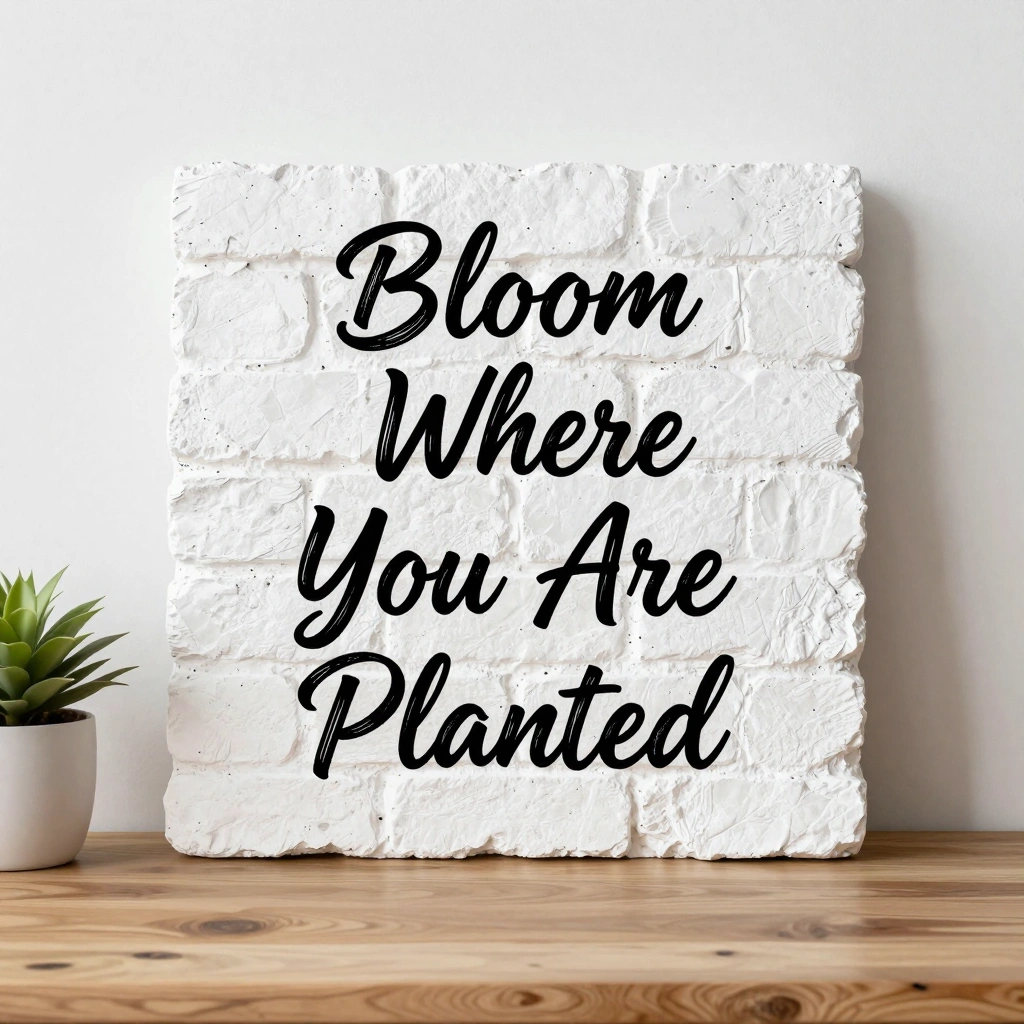 Inspirational Quote Brick Paperweight