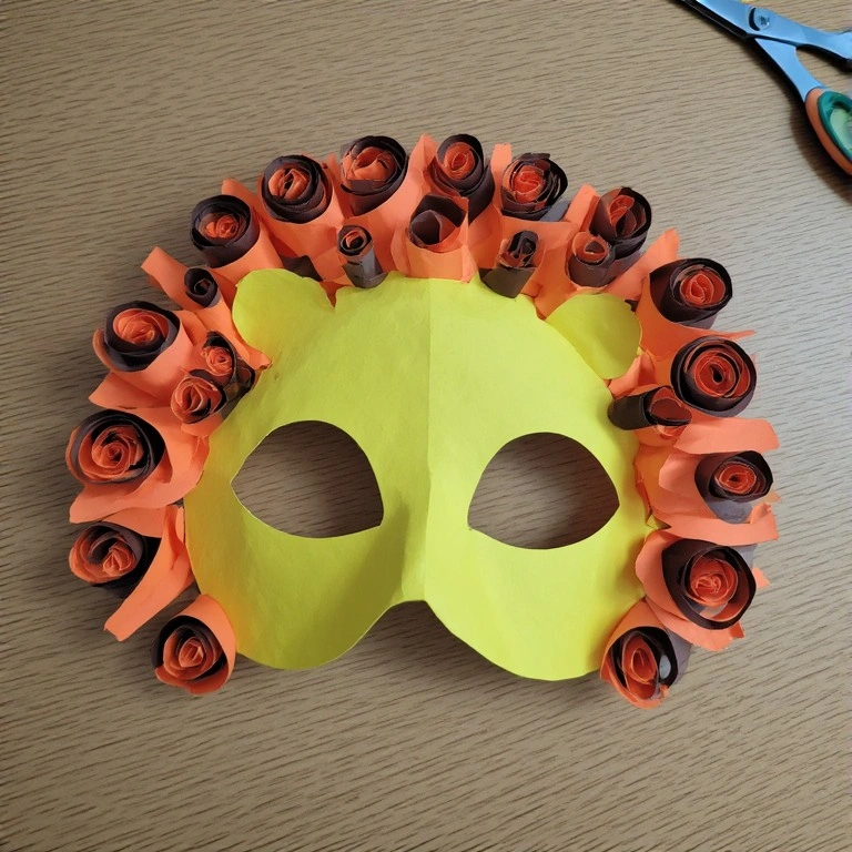 Lion Mask Paper Craft