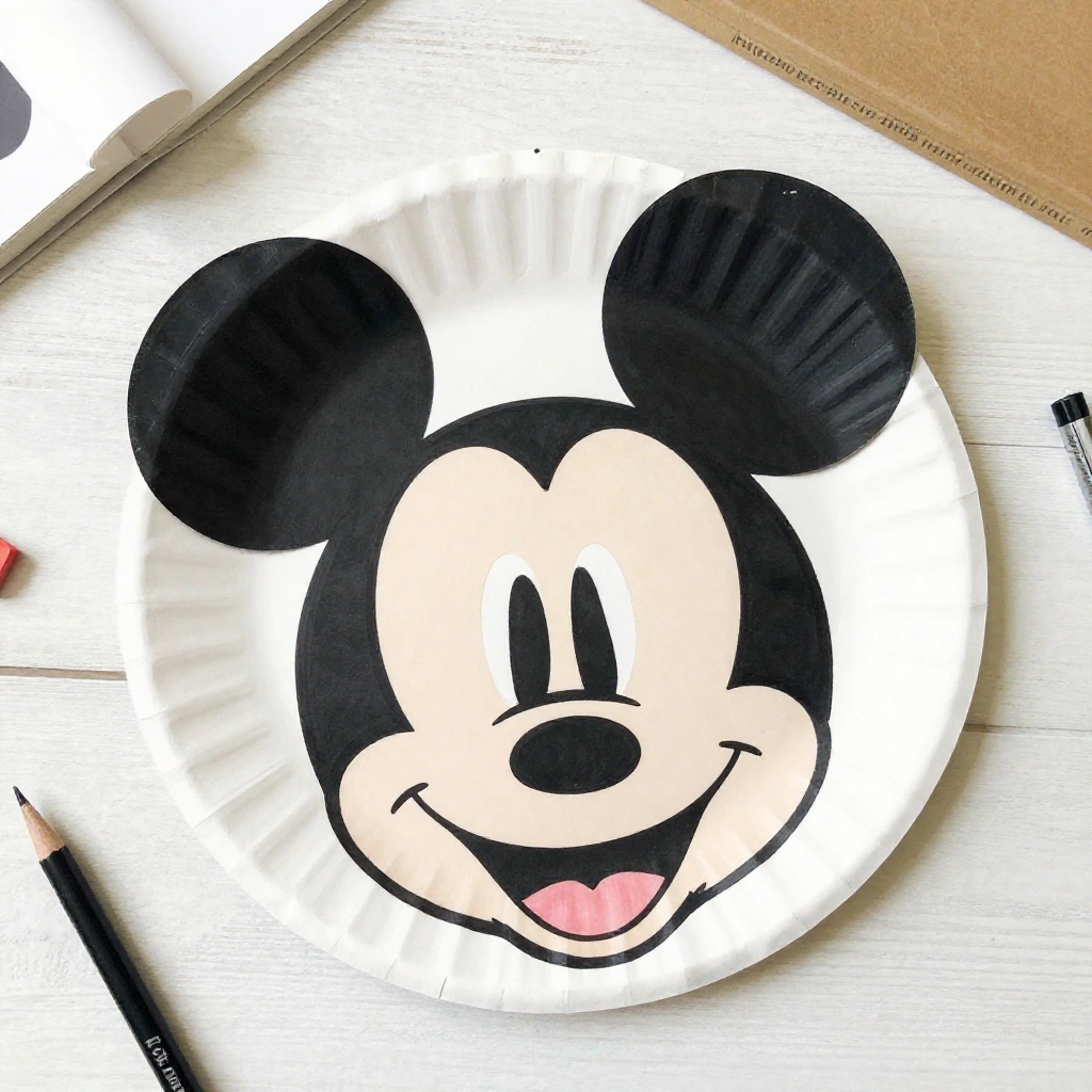 Mickey Mouse Paper Plate Craft