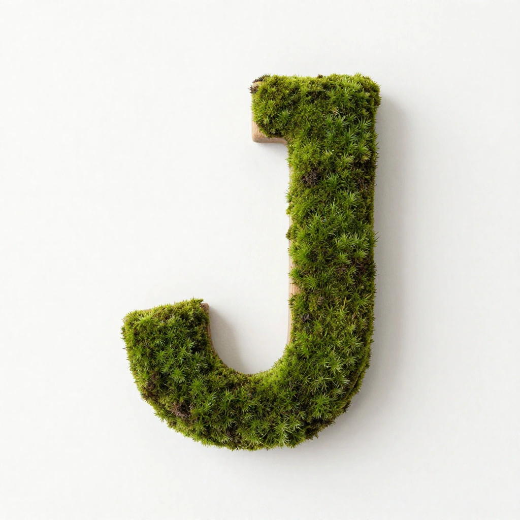 Moss Letter Wall Art