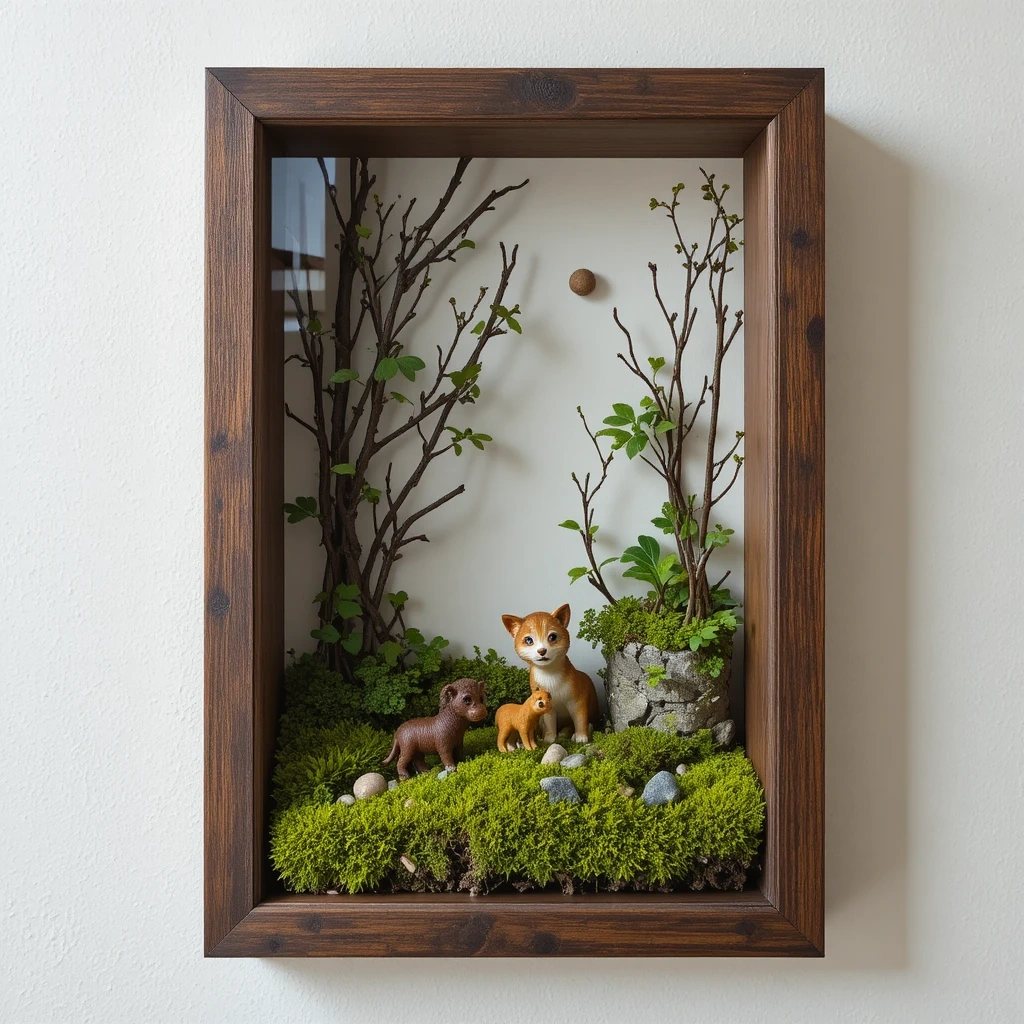 Moss and Twig Terrarium Frame