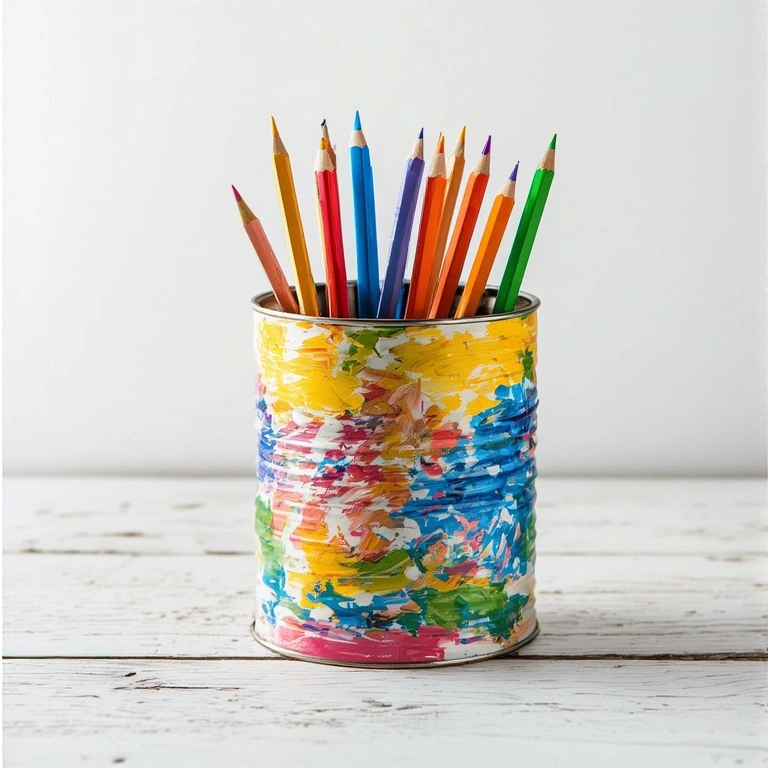 Painted Pencil Holder
