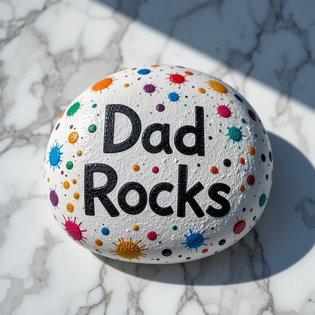 Painted Rock Paperweight