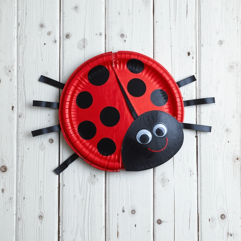 Paper Plate Ladybug