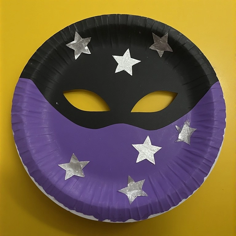 Paper Plate Superhero Mask
