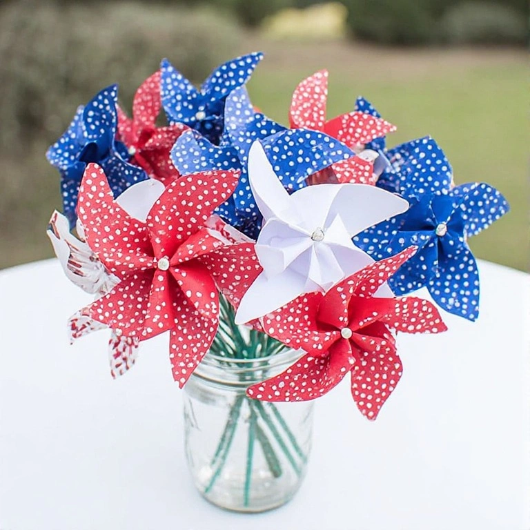 Patriotic Pinwheel Bouquet
