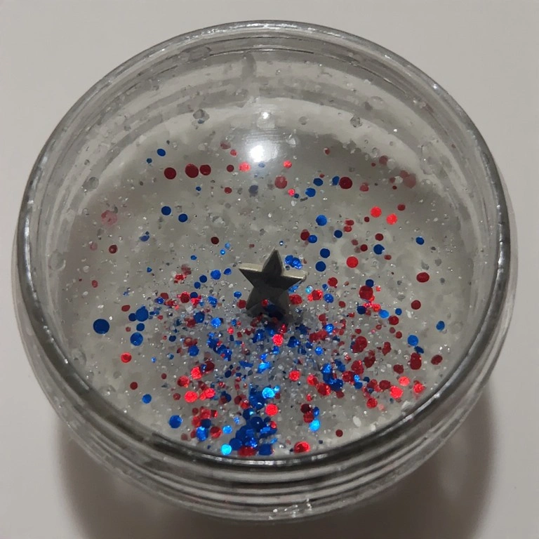 Patriotic Snow Globe Jar
