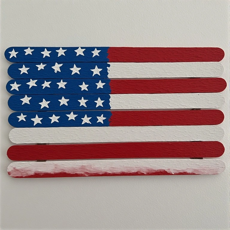 Popsicle Stick Flag