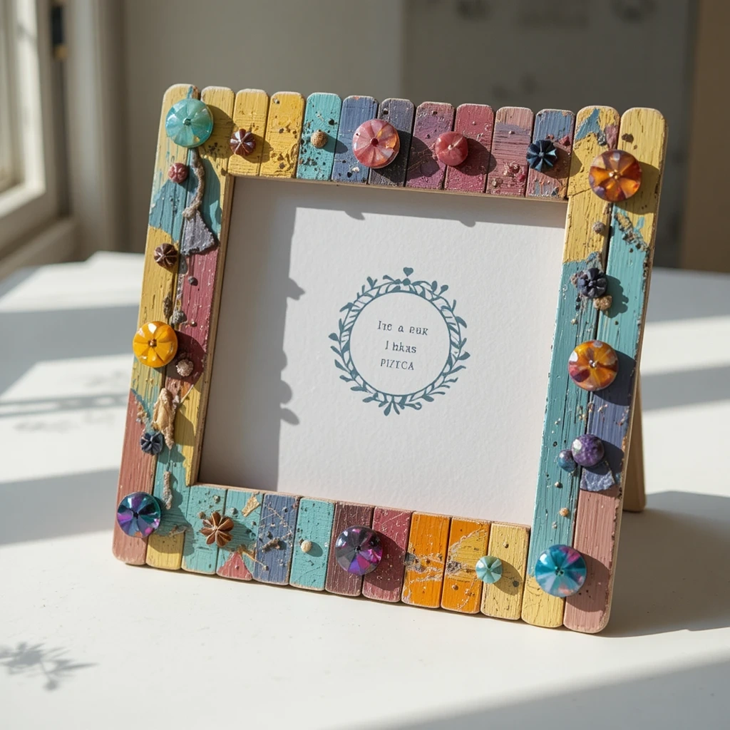Popsicle Stick Picture Frame