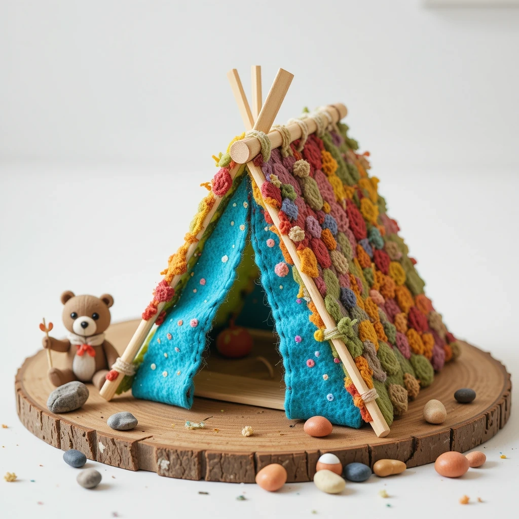 Popsicle Stick Tent
