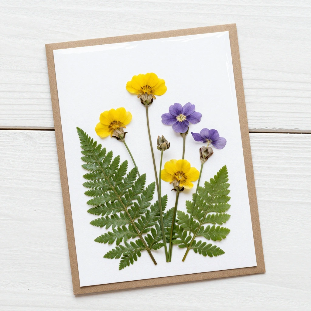 Craft Activities for Kids: Pressed Flower Cards