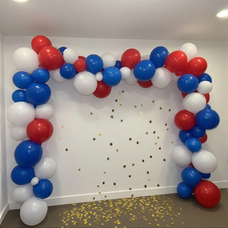 Red, White & Blue Balloon Garland