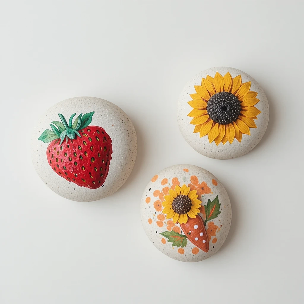 Rock Painting Garden Markers
