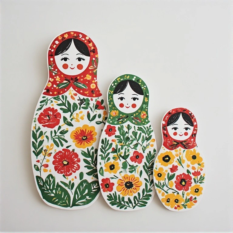 Russian Matryoshka Doll Drawing