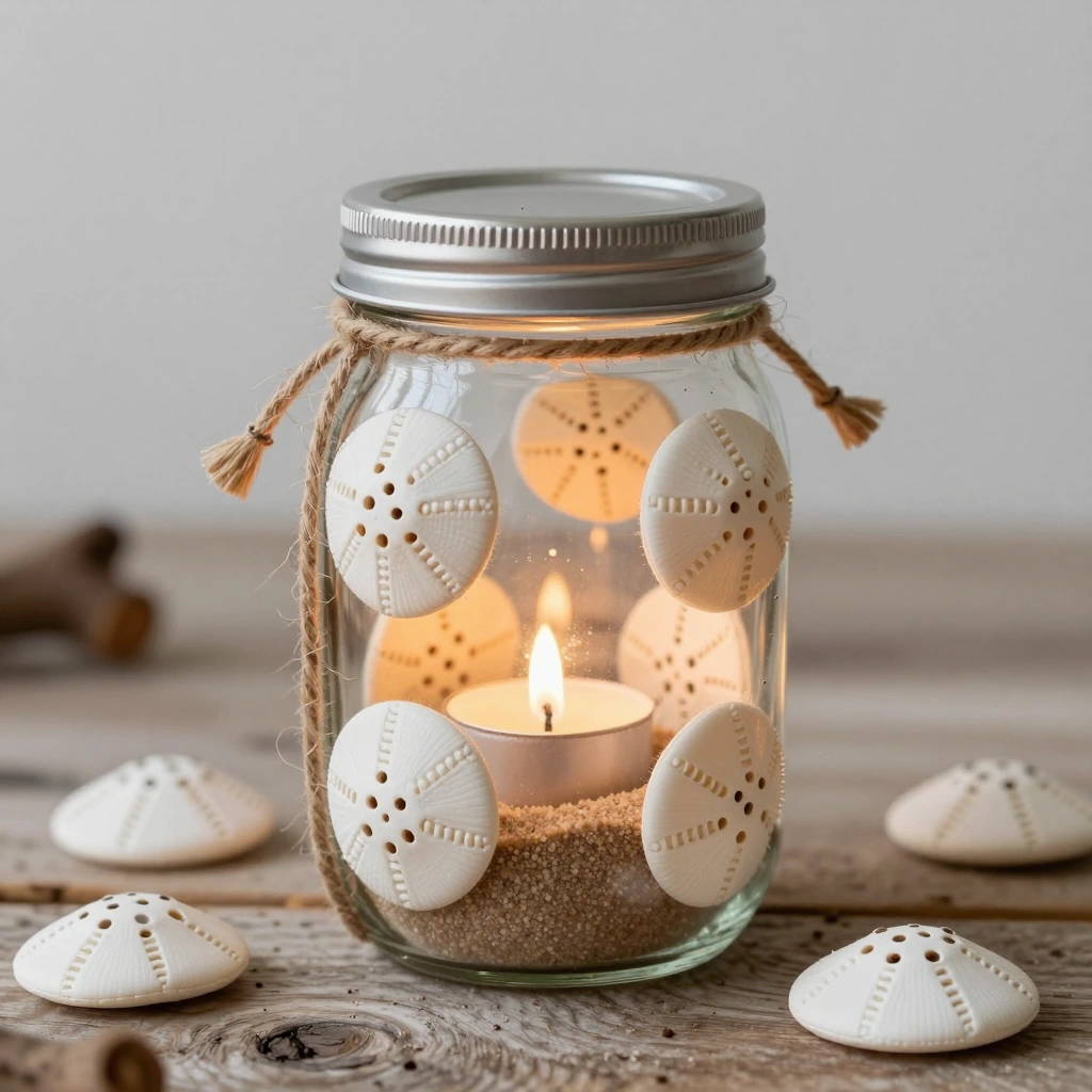 Sand Dollar Candle Holders