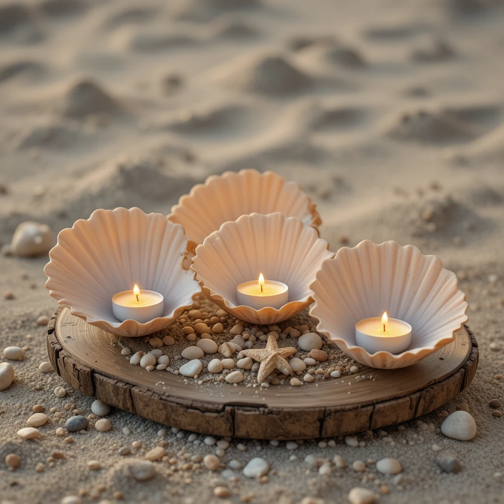 Seashell Candle Holders