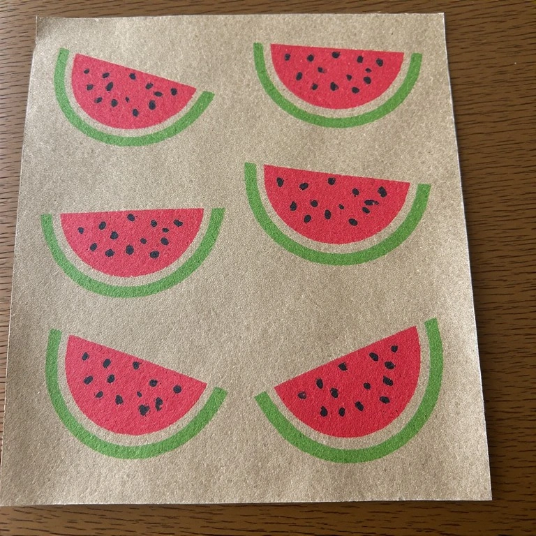 Stamped Gift Wrap