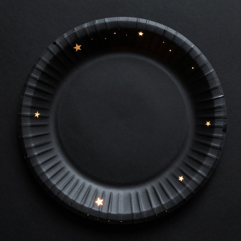 Starry Night Paper Plate