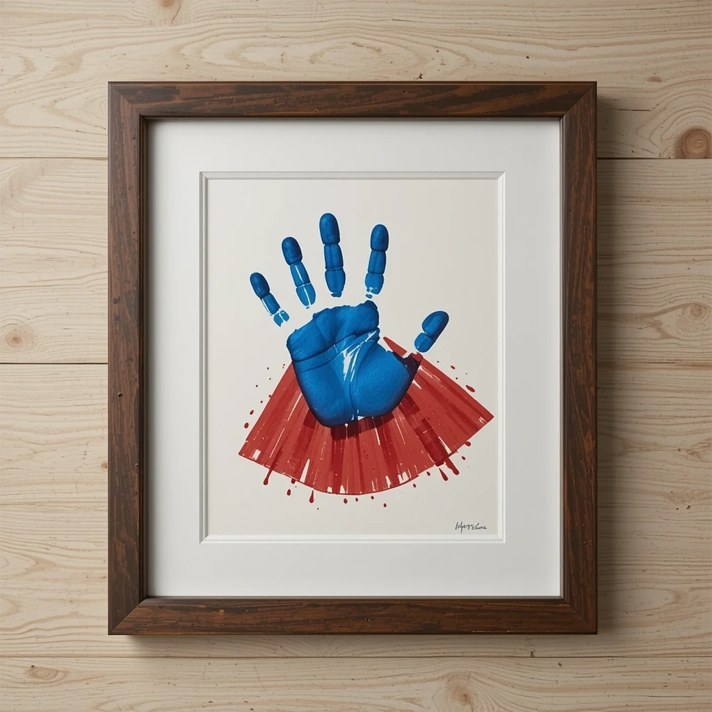 Superhero Handprint Art