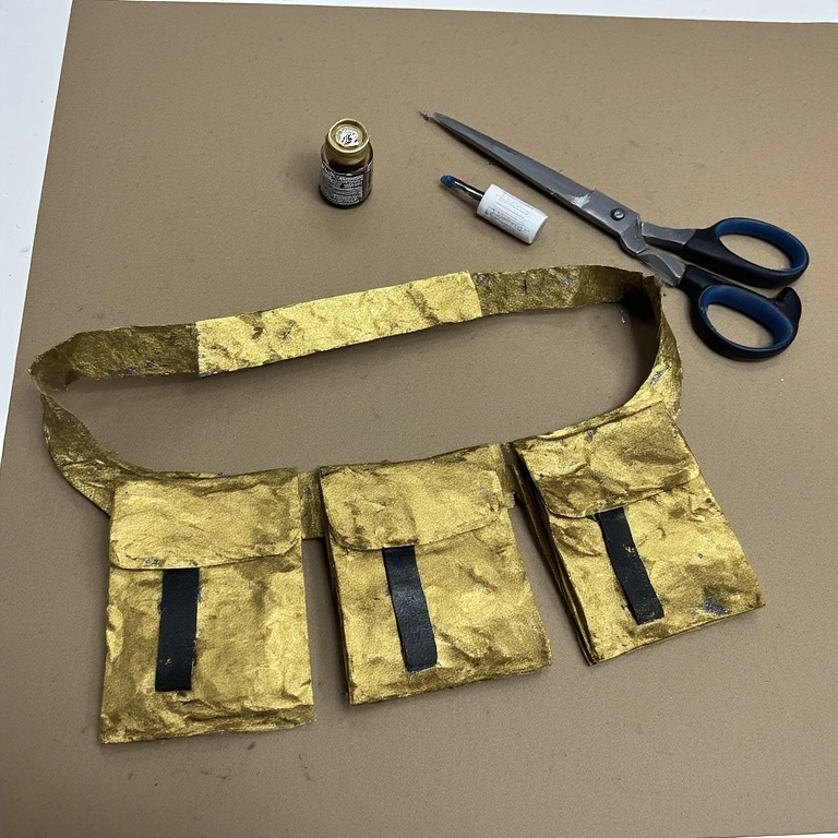 Superhero Utility Belt from Paper Bags