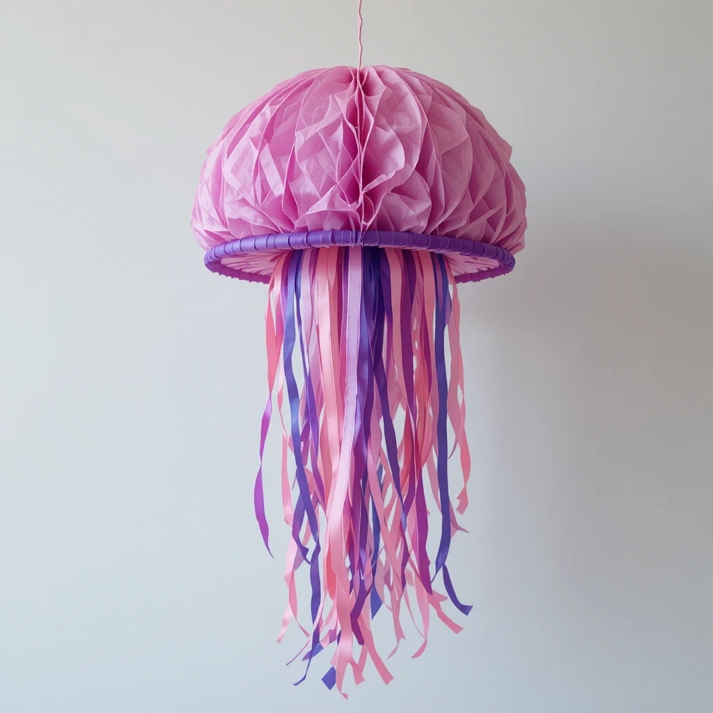 Tissue Paper Jellyfish Mobile
