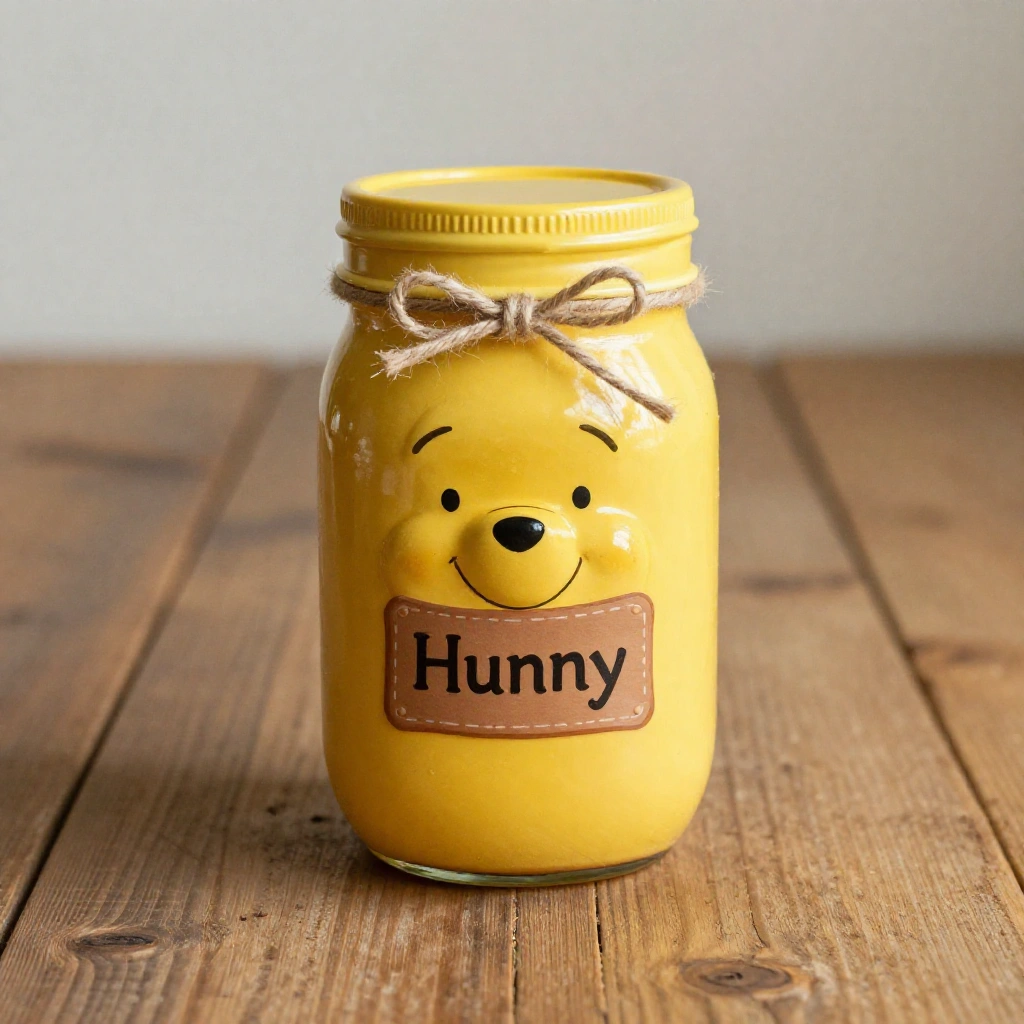 Winnie the Pooh Honey Pot Mason Jar