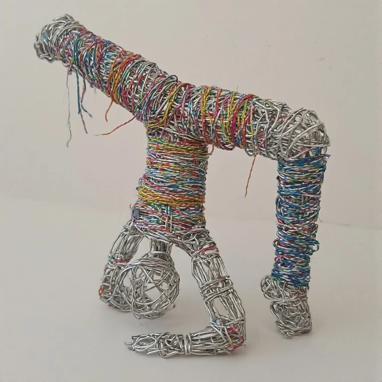 Wire Circus Acrobat Figure