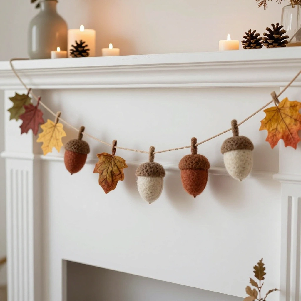Acorn and Leaf Garland