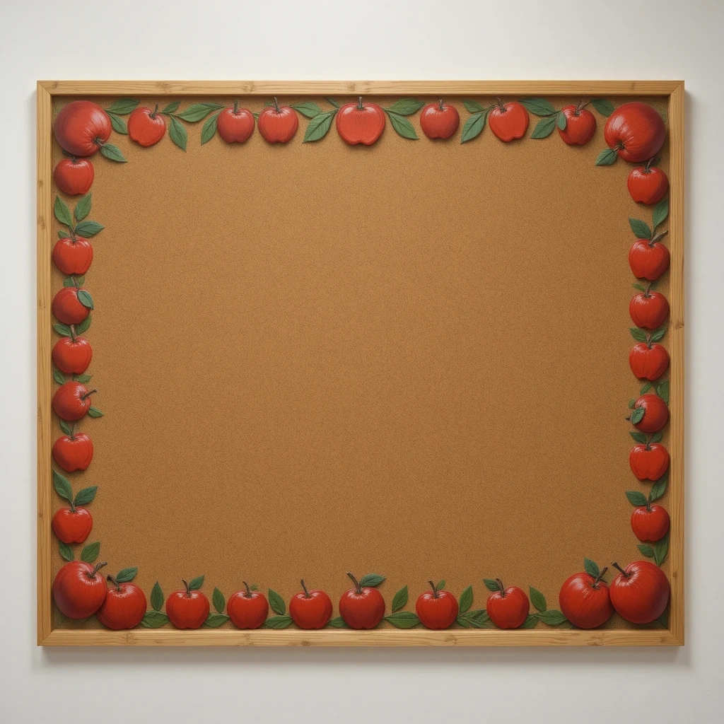 Apple Craft Cork Board