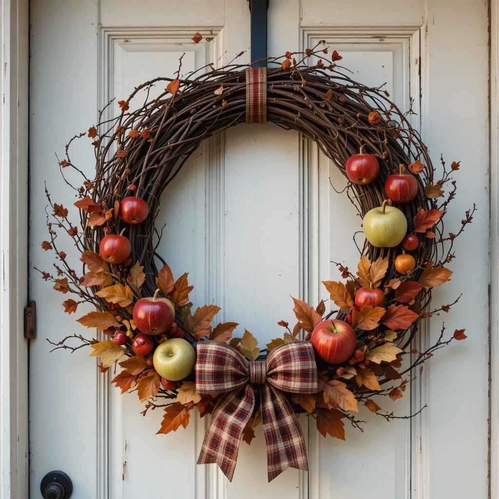Apple Craft Wreath