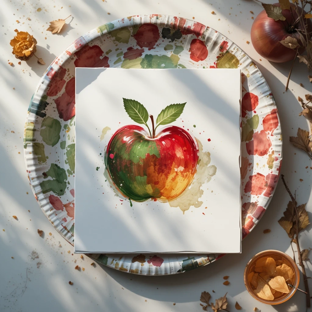 Apple Stamp Art