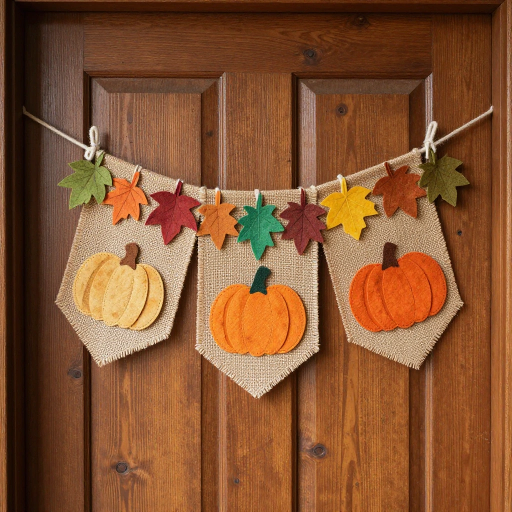 Fall Wreath Door Banner
