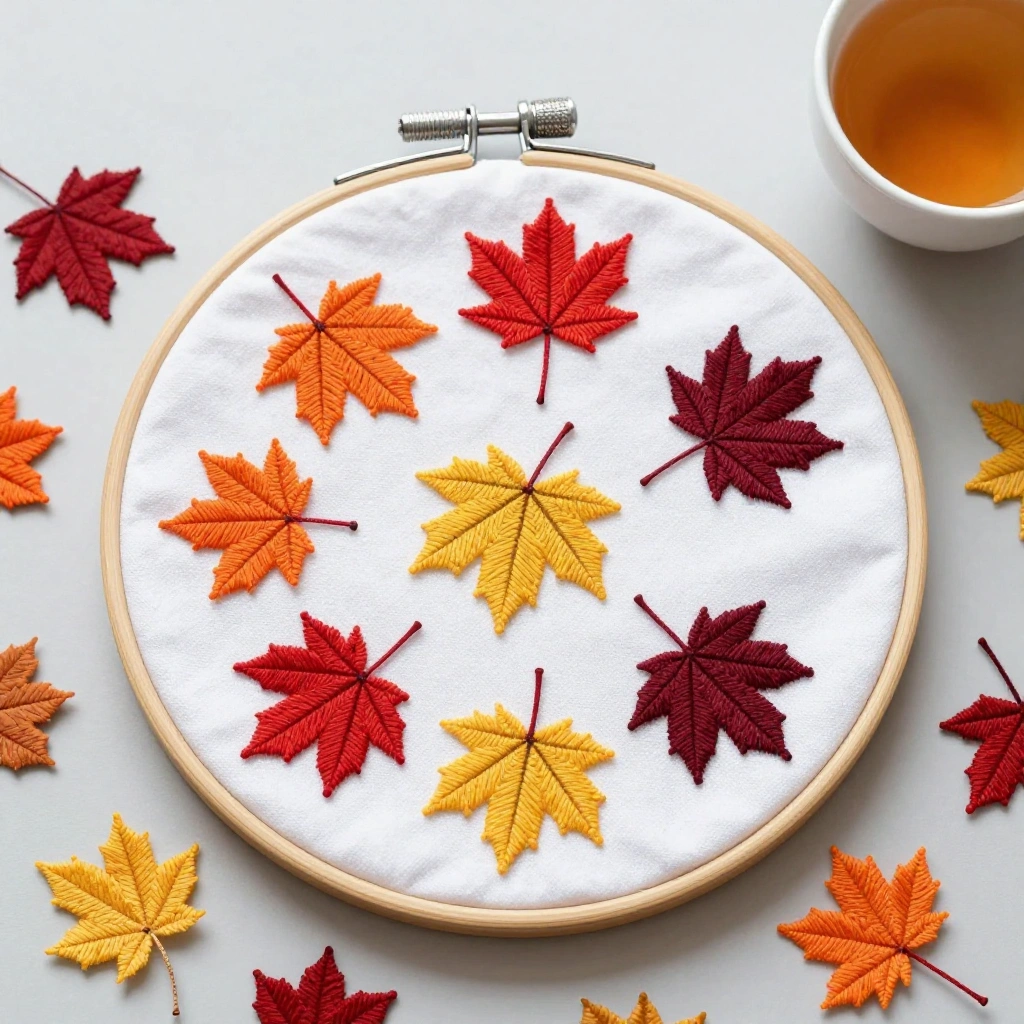 Falling Maple Leaves Scatter